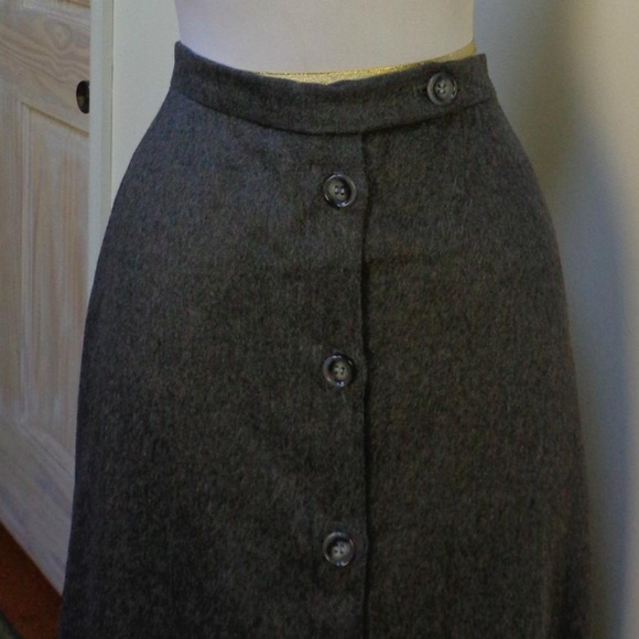 NWOT - MIDORI GRAY 100% CASHMERE A-LINE SKIRT SIZE 8 - Picture 5 of 8